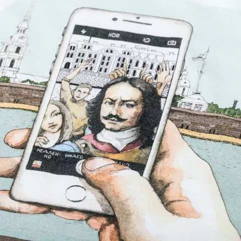 Прямая печать на ткани: Футболка детская Regent Kids 150 — пример нанесения логотипа