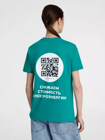 DTF-печать: Футболка унисекс Regent 150 — пример нанесения логотипа