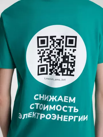 DTF-печать: Футболка унисекс Regent 150 — пример нанесения логотипа