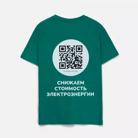 DTF-печать: Футболка унисекс Regent 150 — пример нанесения логотипа