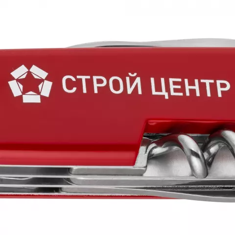 Тампопечать: Офицерский нож Swisschamp 91 — пример нанесения логотипа
