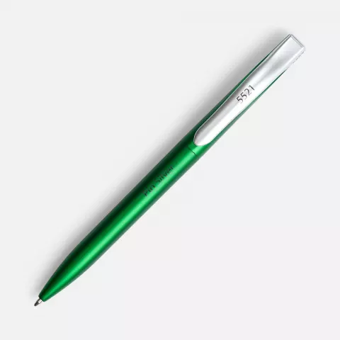 Тампопечать: Ручка шариковая Pin Silver — пример нанесения логотипа