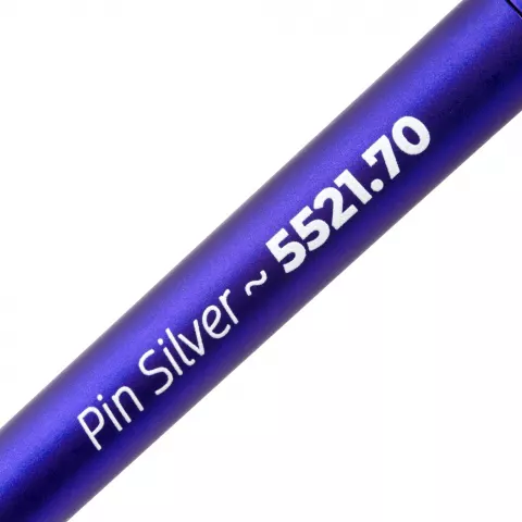 УФ-печать: Ручка шариковая Pin Silver — пример нанесения логотипа