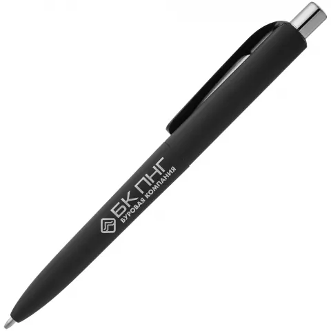 УФ-печать: Ручка шариковая Prodir DS8 PRR-T Soft Touch — пример нанесения логотипа