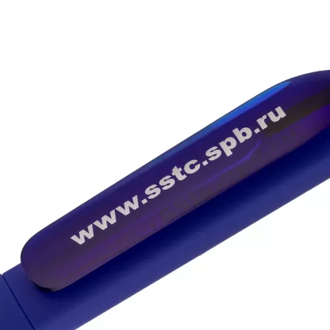 Тампопечать: Ручка шариковая Prodir DS8 PRR-T Soft Touch — пример нанесения логотипа