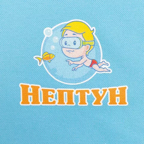 Прямая печать на ткани: Рубашка поло мужская Virma Light — пример нанесения логотипа