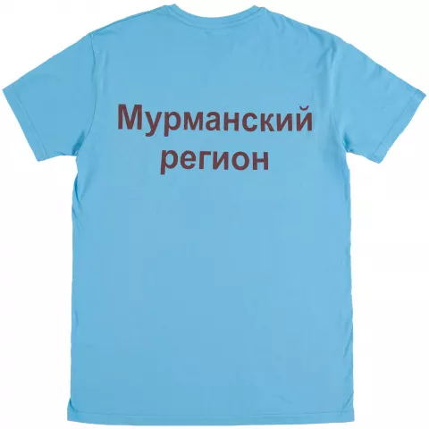 Шелкография: Футболка унисекс T-bolka 140 — пример нанесения логотипа