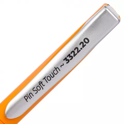 Тампопечать: Ручка шариковая Pin Soft Touch — пример нанесения логотипа