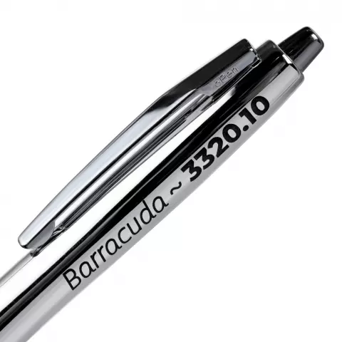 Тампопечать: Ручка шариковая Barracuda — пример нанесения логотипа
