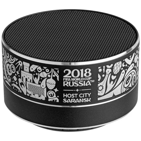 Круговая гравировка: Беспроводная колонка Easy — пример нанесения логотипа