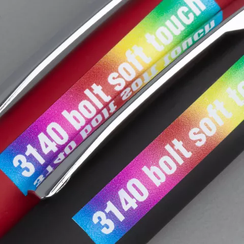 УФ-печать: Ручка шариковая Bolt Soft Touch — пример нанесения логотипа