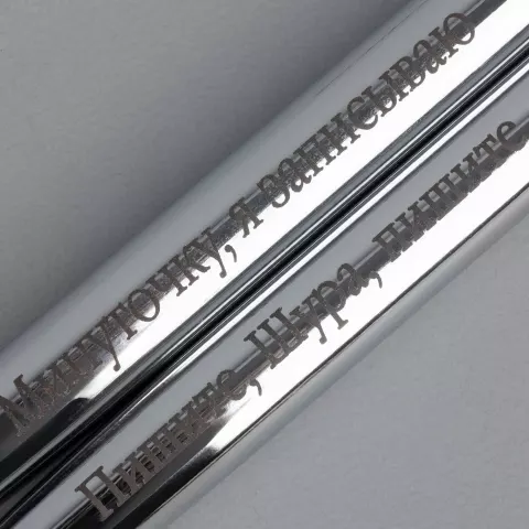 Лазерная гравировка: Ручка шариковая Dagger Soft Touch — пример нанесения логотипа