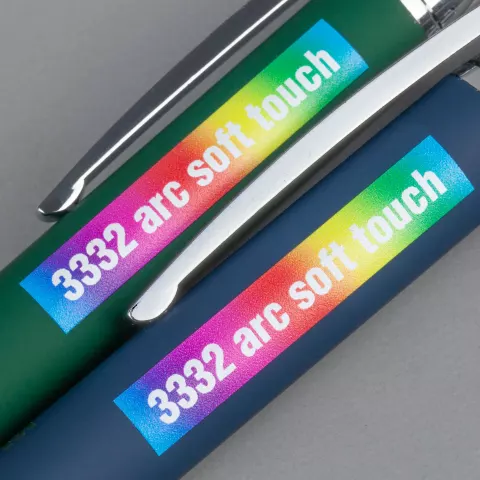 УФ-печать: Ручка шариковая Arc Soft Touch — пример нанесения логотипа