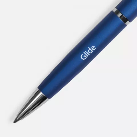 Тампопечать: Ручка шариковая Glide — пример нанесения логотипа