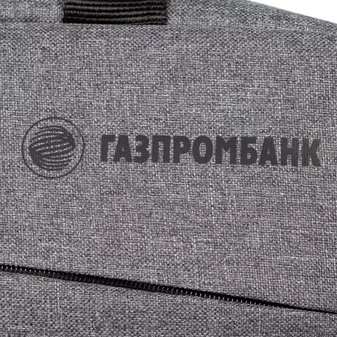 DTF-печать: Сумка для ноутбука The First — пример нанесения логотипа