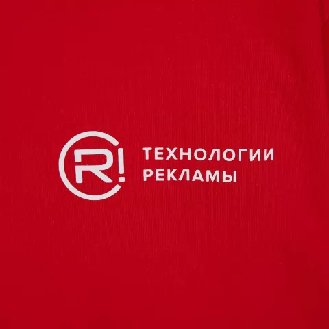 Шелкография: Футболка мужская E190 — пример нанесения логотипа