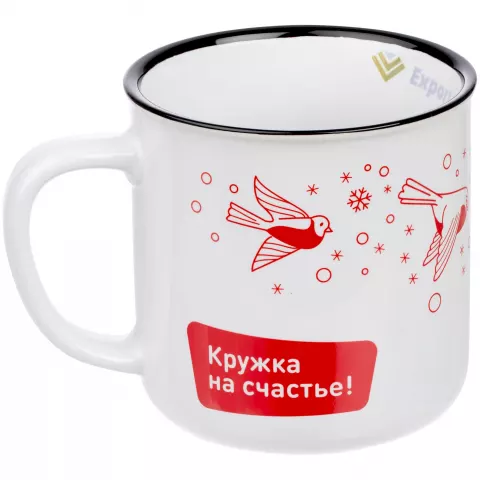Деколь: Кружка Dacha — пример нанесения логотипа