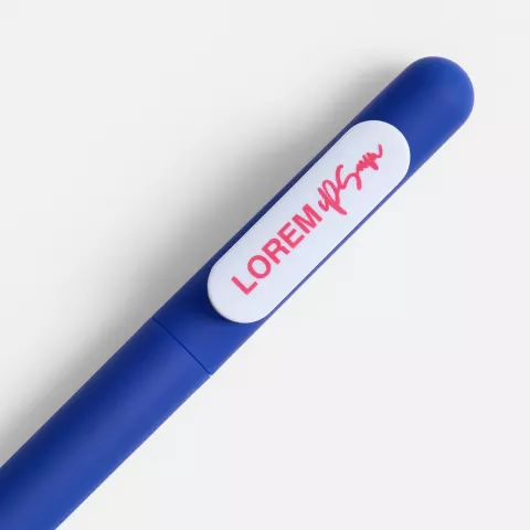 Тампопечать: Ручка шариковая Swiper Soft Touch — пример нанесения логотипа
