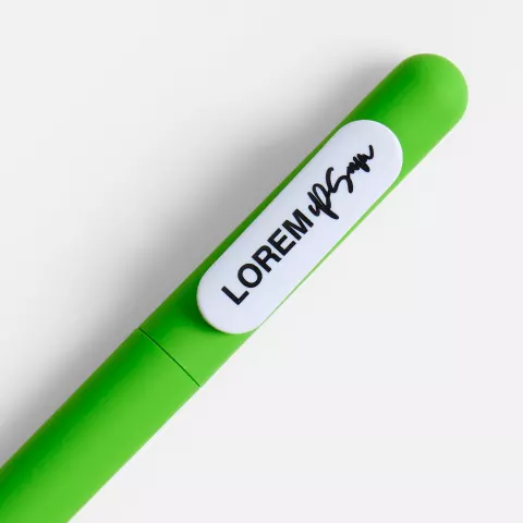 Тампопечать: Ручка шариковая Swiper Soft Touch — пример нанесения логотипа