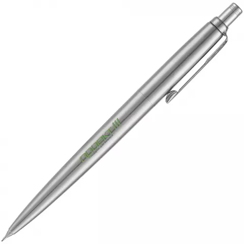 УФ-печать: Карандаш механический Parker Jotter Stainless Steel Core B61 — пример нанесения логотипа