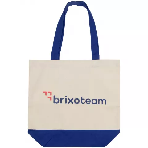 Шелкография: Холщовая сумка Shopaholic — пример нанесения логотипа