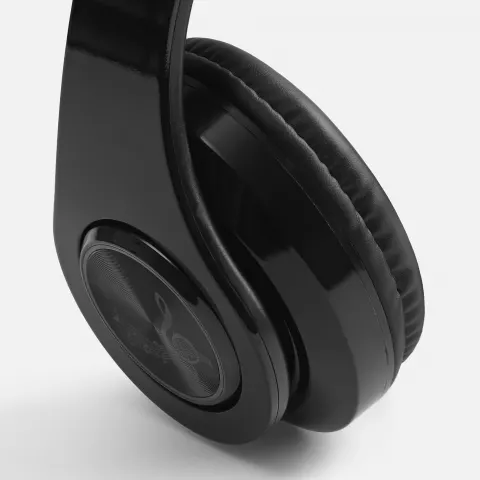 Лазерная гравировка: Беспроводные наушники Uniscend Sound Joy — пример нанесения логотипа