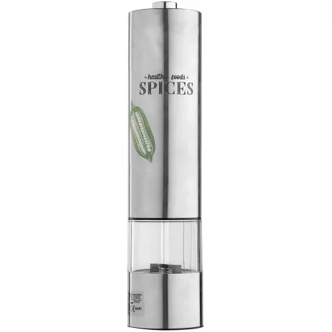 Круговая гравировка: Электрическая мельница для специй Mill of Steel — пример нанесения логотипа