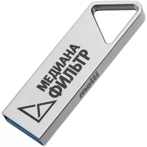 Лазерная гравировка: Флешка Angle — пример нанесения логотипа