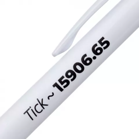 Тампопечать: Ручка шариковая Tick — пример нанесения логотипа