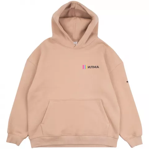 Прямая печать на ткани: Худи Kulonga Oversize — пример нанесения логотипа