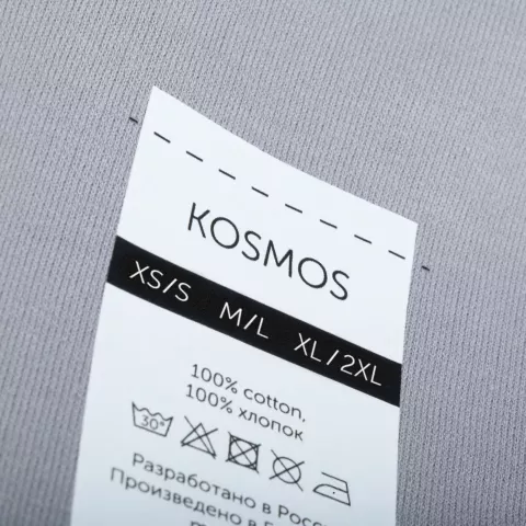 DTF-печать: Футболка оверсайз унисекс Kosmos 2.0 — пример нанесения логотипа