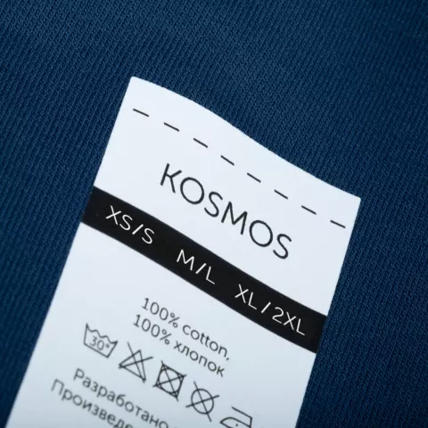 DTF-печать: Футболка оверсайз унисекс Kosmos 2.0 — пример нанесения логотипа