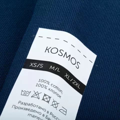 DTF-печать: Свитшот унисекс Kosmos 2.0 — пример нанесения логотипа