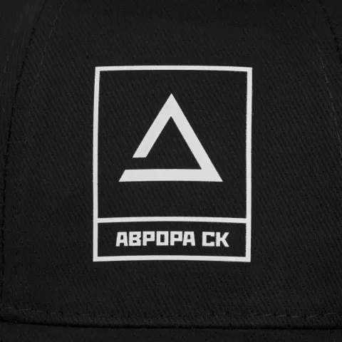 Шелкография: Бейсболка Hard Work Black со светоотражающим элементом — пример нанесения логотипа