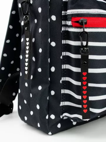 DTF-печать: Рюкзак Polka Dot — пример нанесения логотипа
