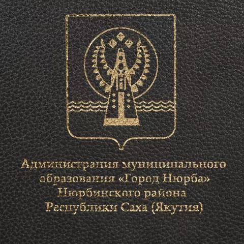 Тиснение: Ежедневник Lafite — пример нанесения логотипа