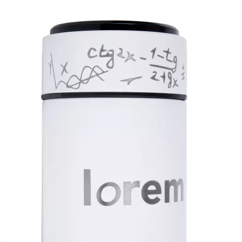 Круговая гравировка: Смарт-бутылка с заменяемой батарейкой Long Therm — пример нанесения логотипа