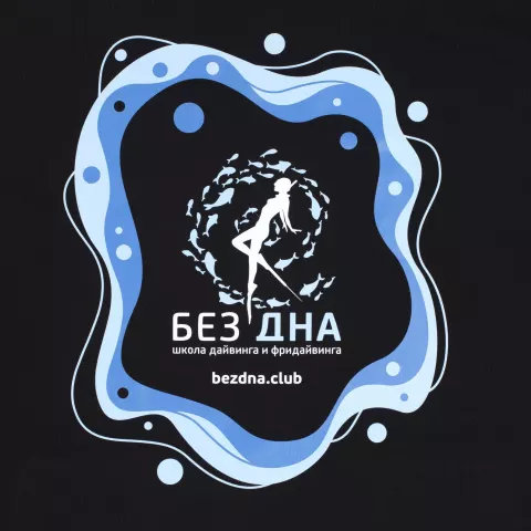 Шелкография: Худи оверсайз унисекс Outshine — пример нанесения логотипа