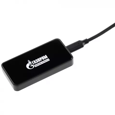 Лазерная гравировка: Внешний SSD диск Drop Light — пример нанесения логотипа