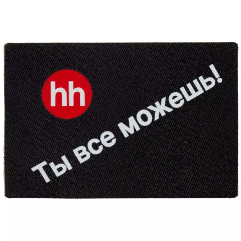 DTF-печать: Наклейка тканевая Lunga — пример нанесения логотипа