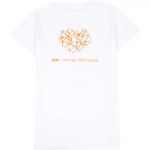 DTF-печать: Футболка унисекс для сублимации Paint Tee — пример нанесения логотипа