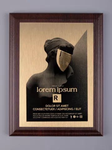 Сублимация: Плакетка Plaque — пример нанесения логотипа