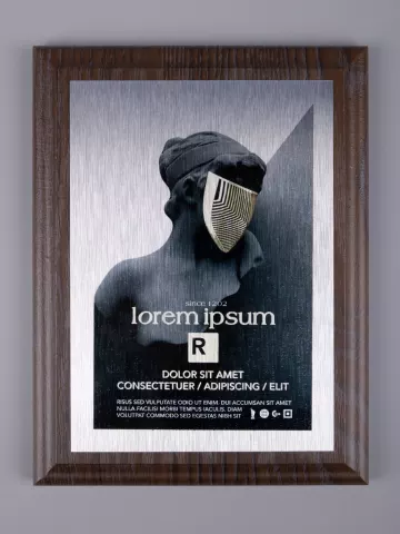 Сублимация: Плакетка Plaque — пример нанесения логотипа