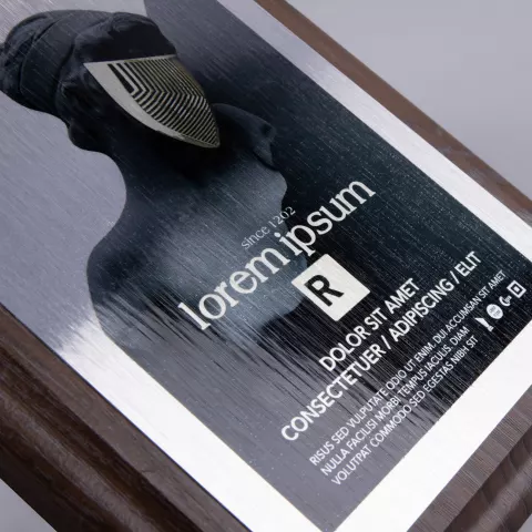 Сублимация: Плакетка Plaque — пример нанесения логотипа