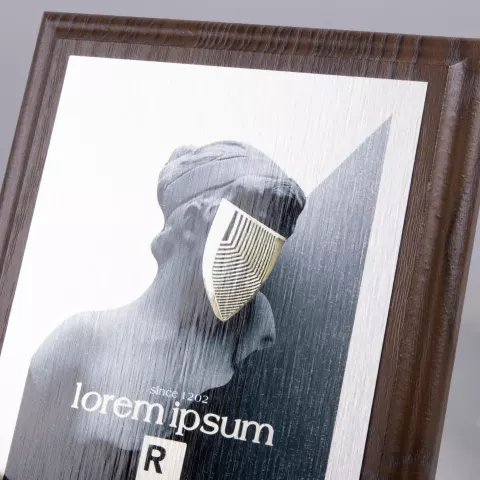 Сублимация: Плакетка Plaque — пример нанесения логотипа