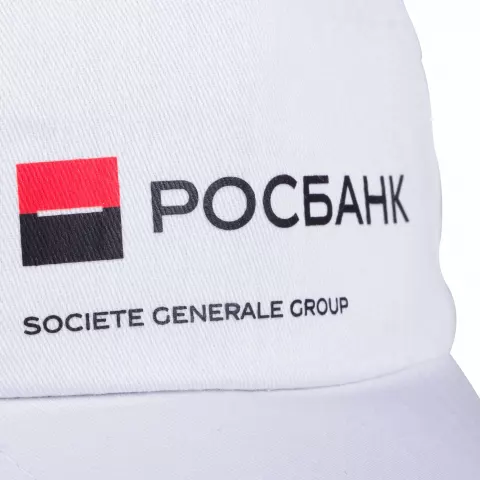 Шелкография: Бейсболка Promo — пример нанесения логотипа