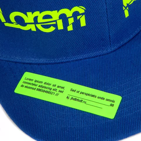 DTF-печать: Бейсболка Snapback с прямым козырьком — пример нанесения логотипа