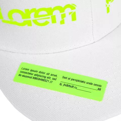 DTF-печать: Бейсболка Snapback с прямым козырьком — пример нанесения логотипа