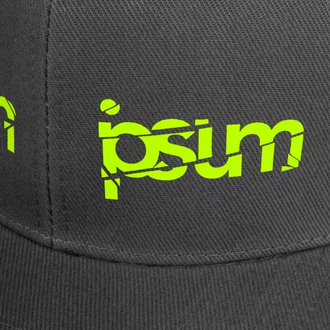 Флекс: Бейсболка Snapback с прямым козырьком — пример нанесения логотипа