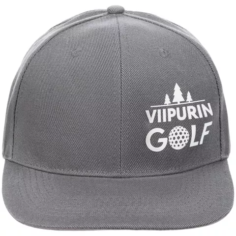 Шелкография: Бейсболка Snapback с прямым козырьком — пример нанесения логотипа
